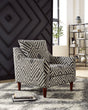 Morrilton Next-Gen Nuvella Natural Charcoal Accent Chair front view