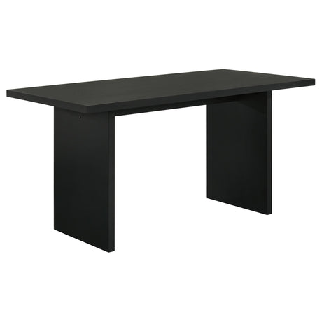 Decker 70-inch Black Rectangular Counter Height Dining Table, front view