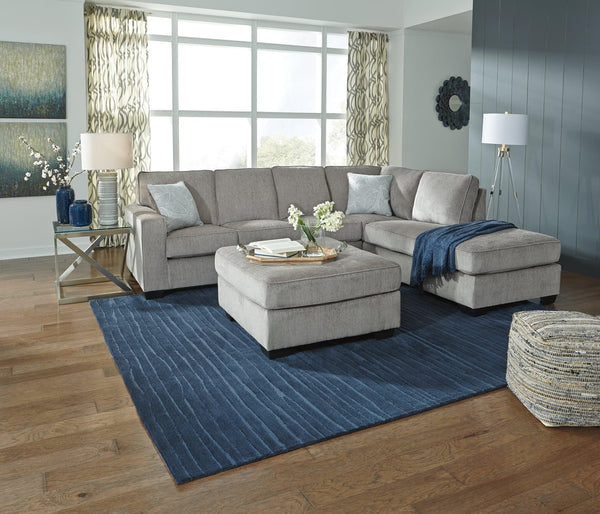 Altari Alloy 2-Piece Sectional Sofa with Ottoman front view
