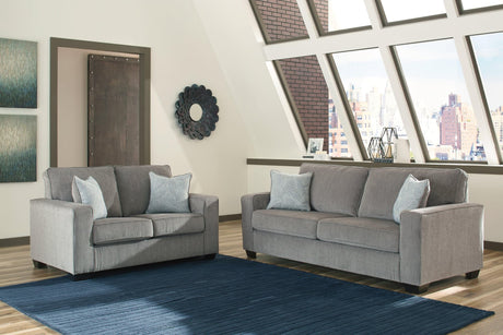 Altari Alloy Sofa and Loveseat front view