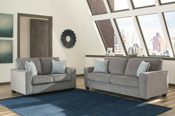 Altari Alloy Sofa and Loveseat front view