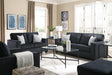 Altari Slate Sofa Loveseat Chair and Ottoman front view