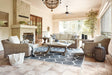 Beachcroft beige outdoor sofa with plush cushions front view