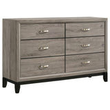 Watson 6-drawer Bedroom Dresser light taupe front view
