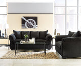 Darcy Black Sofa and Loveseat set main view