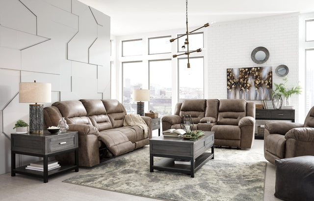 Stoneland Fossil reclining sofa front view