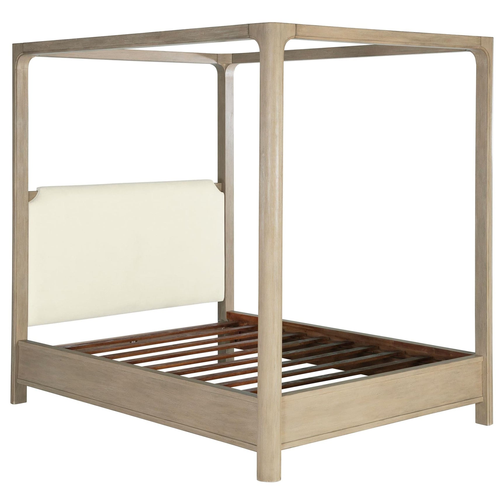 Solano Eastern King Canopy Bed front view showing canopy frame