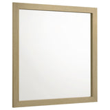 Hendricks light oak dresser mirror front view