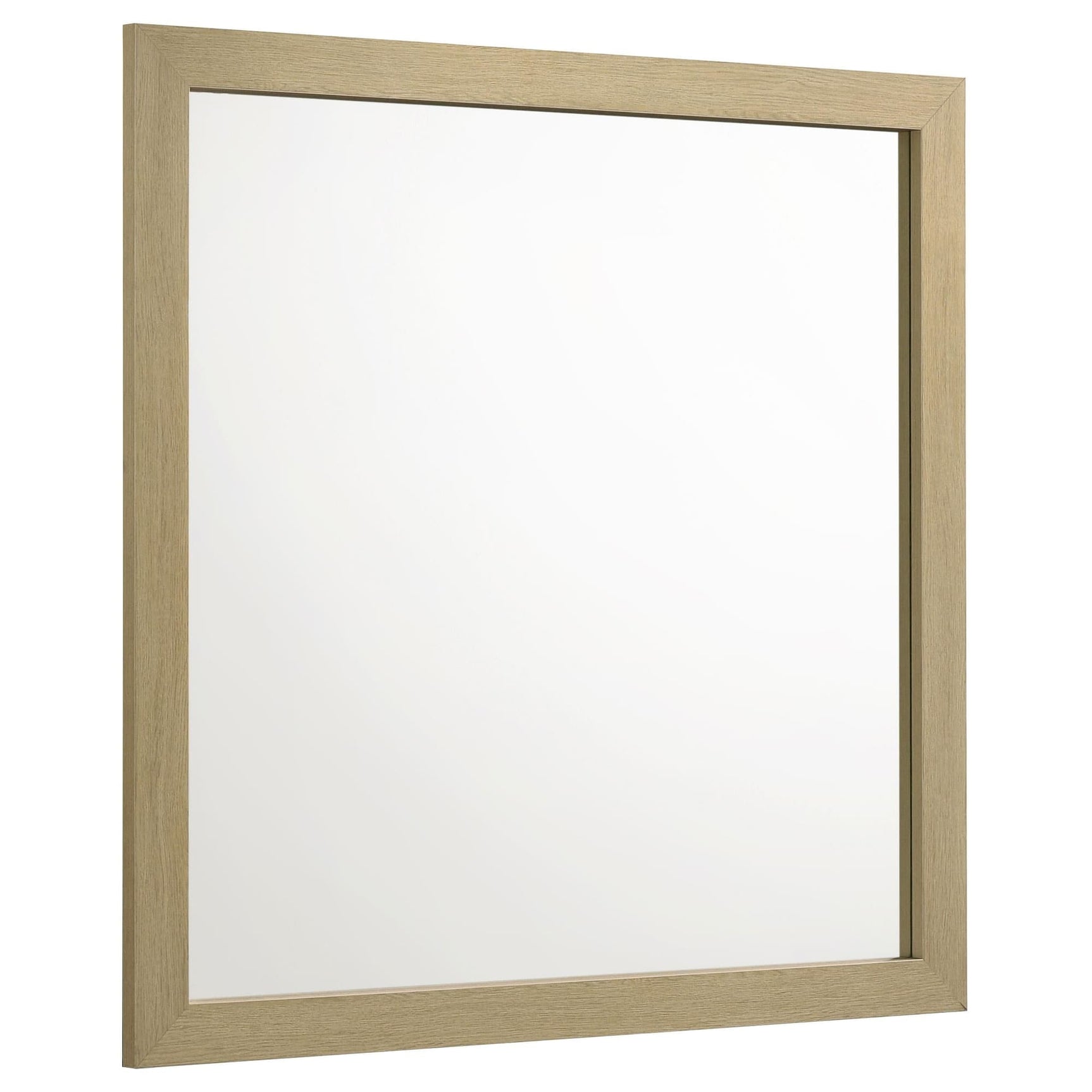 Hendricks light oak dresser mirror front view