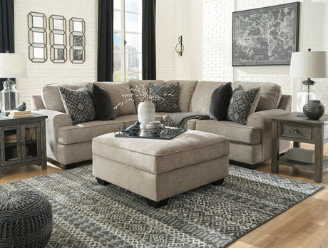 Bovarian Stone 2-Piece Sectional Sofa with Ottoman main view