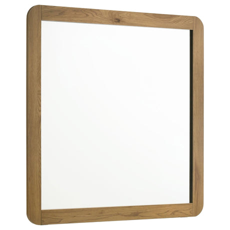 Bennett Bedroom Dresser Mirror Light Oak front view