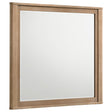 Leanne dresser mirror in light oak angled view
