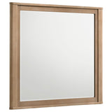 Leanne dresser mirror in light oak angled view