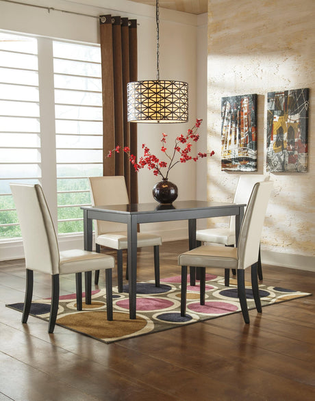 Kimonte Ivory 2-Piece Dining Chairs showing front angle