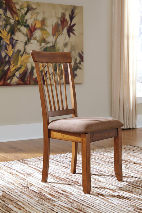 Berringer Rustic Brown 2-Piece Dining Room Chair front view