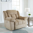 Tip-off Wheat Chenille Power Recliner front view