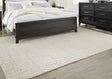 Varahill Gray Ivory Large Rug full front view