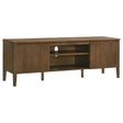 Thori 63-inch dark brown 2-door TV stand media console from front