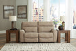 Next-Gen DuraPella Sand 2-Piece Power Reclining Sectional Loveseat front view