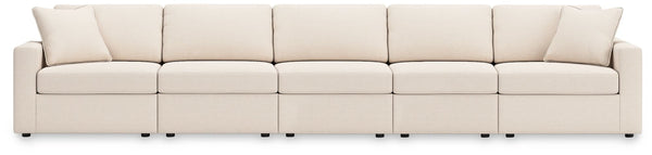 Front view of Modmax Oyster 5-Piece contemporary sectional sofa