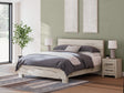 Lawroy Light Natural King Panel Bed front view