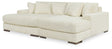 Main view of Lindyn Ivory Super Chaise sectional sofa