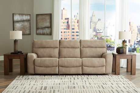 Next-Gen DuraPella Sand 3-Piece Power Reclining Sectional Sofa front view