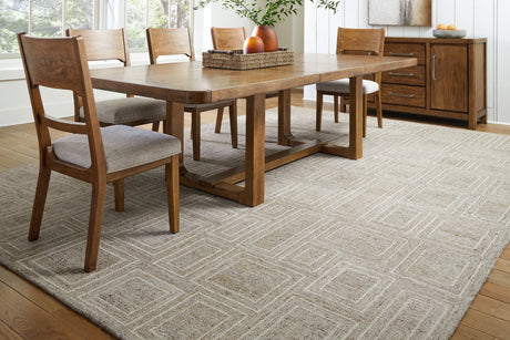 Brickburgh extra large rug front view