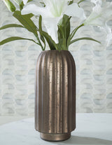 Briarcott brown mercury glass vase front view