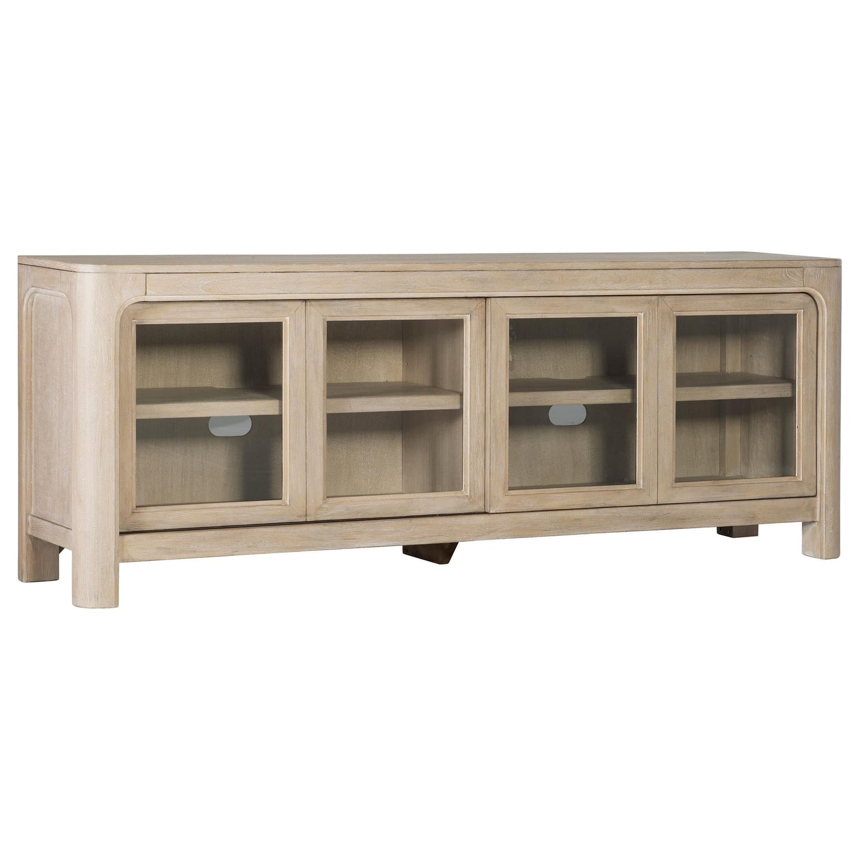 Solano 71-inch 2-door TV Stand Media Console Weathered Mango front view