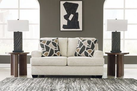 Heartcort Quartz Chenille Loveseat front angle view