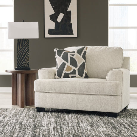 Heartcort Quartz Chenille Oversized Chair front angle
