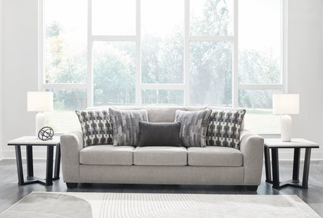 Avenal Park Flannel Chenille Sofa front angle view