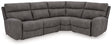 Next-Gen DuraPella Slate 4-Piece Power Reclining Sectional front view