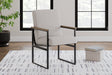 Montia Light Brown home office desk chair front view
