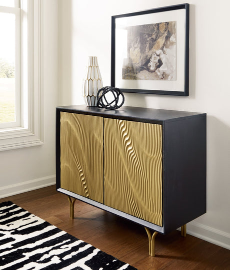 Tayner Accent Cabinet closed front view