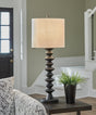 Luanndon Black Buffet Lamp front view