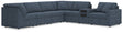 main view of Modmax Ink Nuvella 7-Piece Sectional sofa