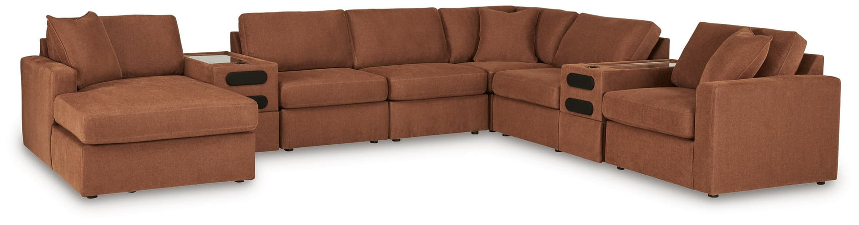main view of Modmax Spice Nuvella® 8-Piece Sectional with Audio System and Chaise sectional sofa
