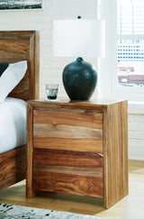 Dressonni Brown nightstand front view