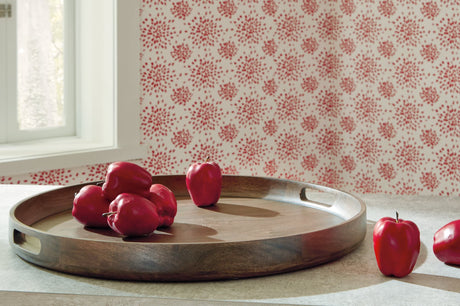 Webbworth round gray brown wooden serving tray top view