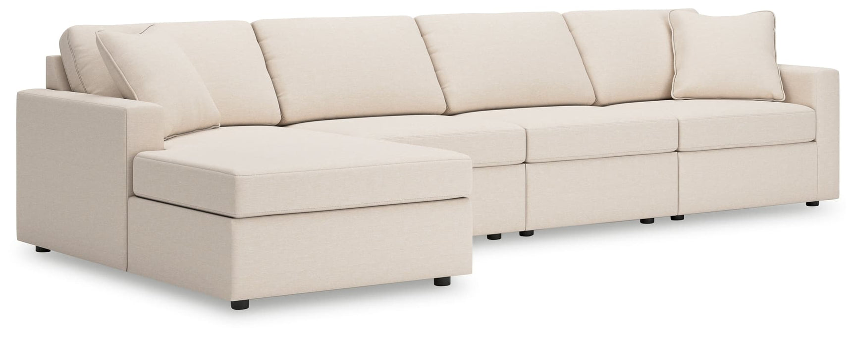 Modmax Oyster Nuvella 4-piece sectional sofa with chaise main view
