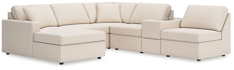Modmax Oyster Nuvella® 6-Piece Sectional with Chaise main view