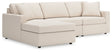 Modmax Oyster Nuvella 3-Piece Sectional Sofa with Chaise front angle view