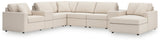 Modmax Oyster Nuvella® 8-Piece Sectional Sofa with Chaise main view