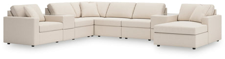 Modmax Oyster Nuvella® 8-Piece Sectional Sofa with Chaise main view