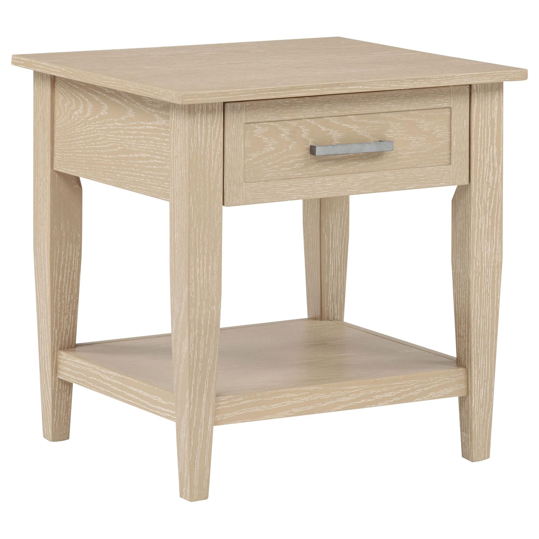 Lindenton Blonde Wood 1-Drawer Occasional Side Table front view