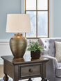 Madney Antique Gold Finish Table Lamp front view
