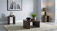 Sweeney coffee table round top dark walnut