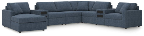 Main view of Modmax Ink Nuvella 8-Piece Sectional with Audio System and Chaise sofa